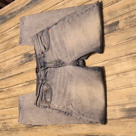 GAP Denim - Gap Womens 1969 Best Girlfriend Distressed Jeans Straight Leg Sz 27